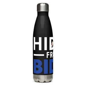 Hidin From Biden Black Tumbler Bottle