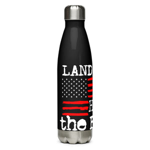 Land of The free Black Tumbler Bottle