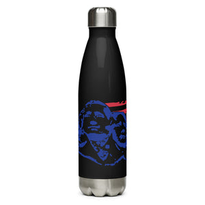Mount Rushmore with Flag Black Tumbler Bottle