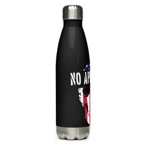 No Apologies Black Tumbler Bottle