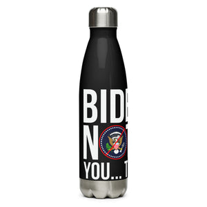 Not My President Black Tumbler Bottle