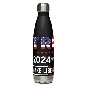 Trump 2024 The Return Black Tumbler Bottle