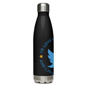 Trump Twitter Black Tumbler Bottle