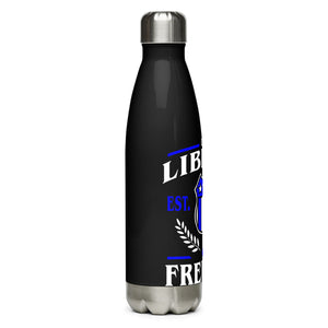 U.S.A. Liberty Freedom Black Tumbler Bottle