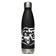 Load image into Gallery viewer, White Mount Rushmore with Flag Black Tumbler Bottle