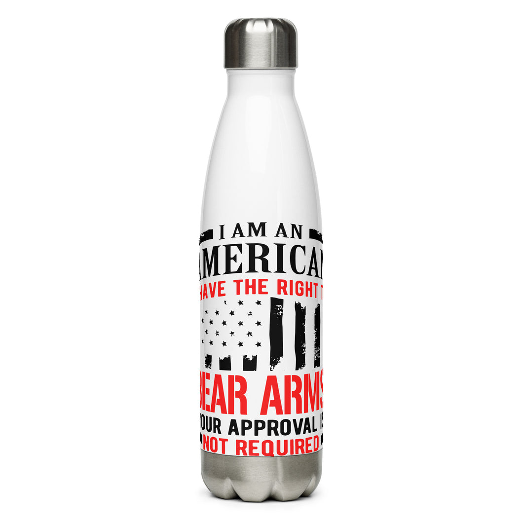 I Have The Right To Bear Arms White Tumbler Bottle