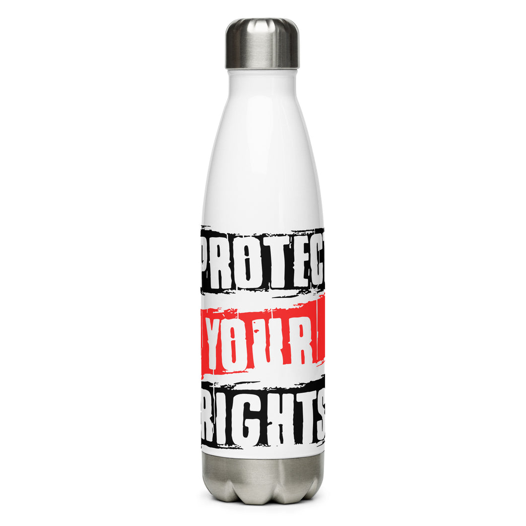 Protect Your Rights White Tumbler Bottle