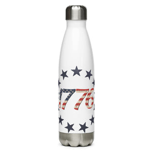 Red White and Blue 1776 White Tumbler Bottle