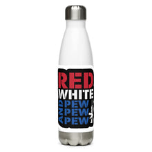 Load image into Gallery viewer, Red White and Pew White Tumbler Bottle