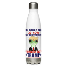 Load image into Gallery viewer, Switch Back to Trump White Tumbler Bottle