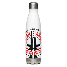 Load image into Gallery viewer, The Right to Bear Arms Freedom Liberty White Tumbler Bottle