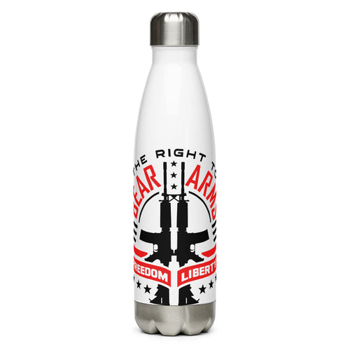 The Right to Bear Arms Freedom Liberty White Tumbler Bottle