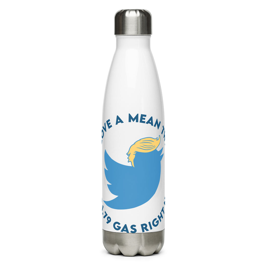 Trump Twitter White Tumbler Bottle