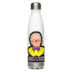 Biden Clown White Tumbler Bottle