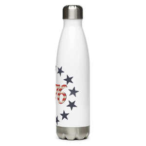 Red White and Blue 1776 White Tumbler Bottle