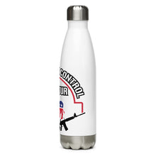 Load image into Gallery viewer, Shove Your Gun Control White Tumbler Bottle