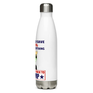 Switch Back to Trump White Tumbler Bottle