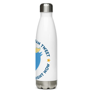 Trump Twitter White Tumbler Bottle