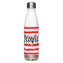 Load image into Gallery viewer, U.S.A. Flag We The People White Tumbler Bottle