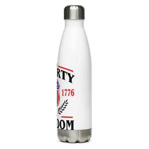 U.S.A. Freedom Liberty White Tumbler Bottle