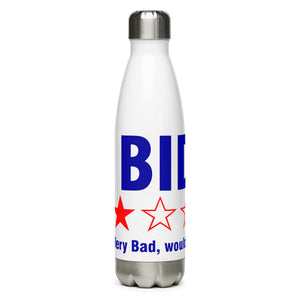 1 Star Biden White Tumbler Bottle