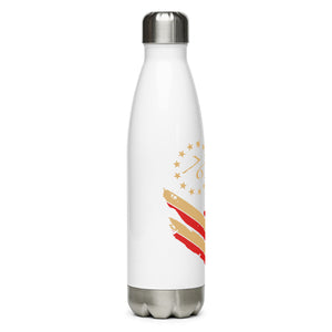 1776 Distressed Flag White Tumbler Bottle