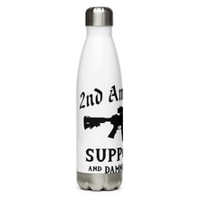 Load image into Gallery viewer, 2nd Amendment Supporter White Tumbler Bottle