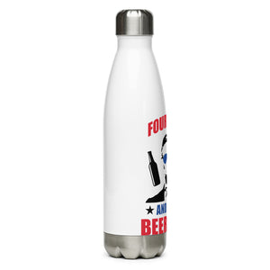 Abe Lincoln Beer White Tumbler Bottle