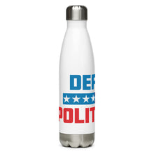 Load image into Gallery viewer, Red White and Blue Defund Politicians White Tumbler Bottle