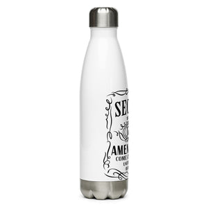 Second Amendment Whiskey White Tumbler Bottle