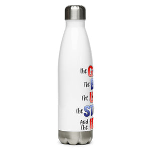 The Good, The Bad, The Ugly, The Idiot White Tumbler Bottle