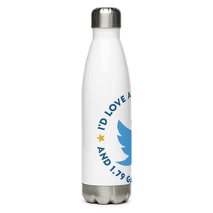 Trump Twitter White Tumbler Bottle