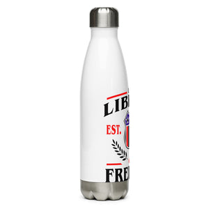 U.S.A. Freedom Liberty White Tumbler Bottle