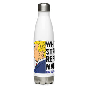White, Straight, Republican, Male White Tumbler Bottle