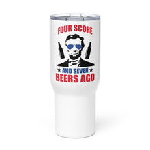 Load image into Gallery viewer, Abe Lincoln Beer Tumbler with a handle