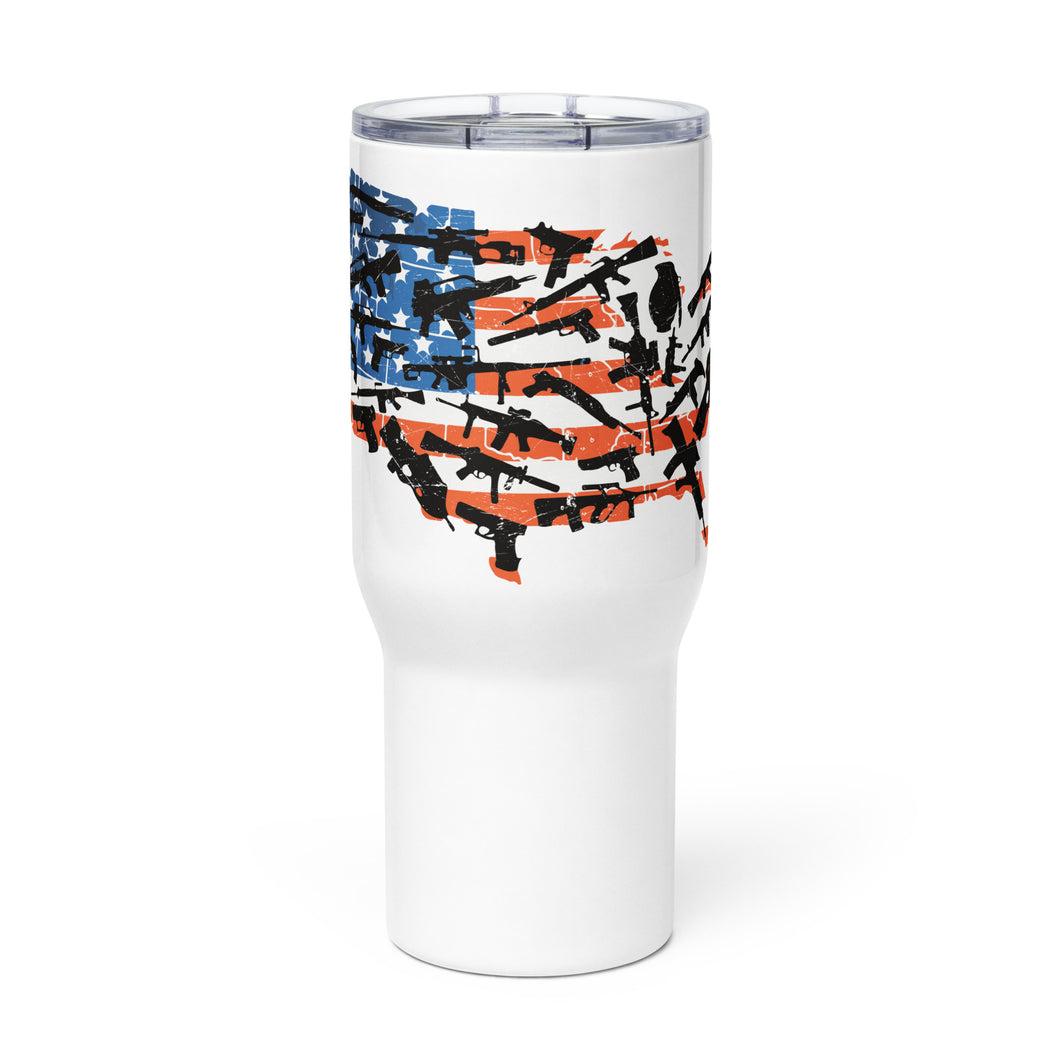 American Guns Tumbler with a handle