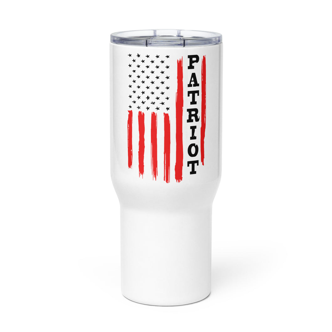 Patriot American Flag Tumbler with a handle