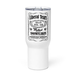 Liberal Tears Whiskey Tumbler with a handle