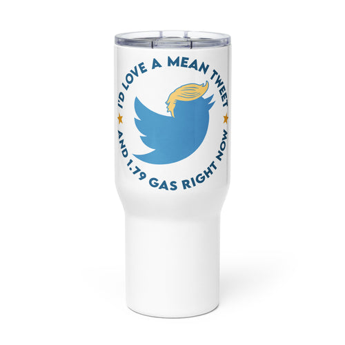 Trump Twitter Tumbler with a handle