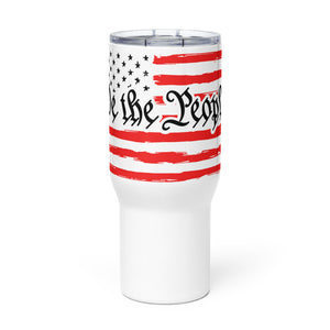 U.S.A. Flag We The People Tumbler with a handle
