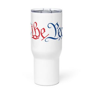 We The People Red, White, and Blue Tumbler with a handle