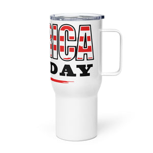 America All Day Tumbler with a handle
