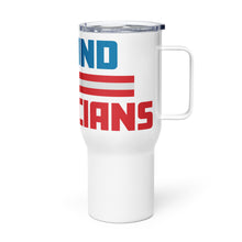 Load image into Gallery viewer, Red White &amp; Blue Defund Politicians Tumbler with a handle