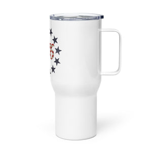 Red White and Blue 1776 Tumbler with a handle