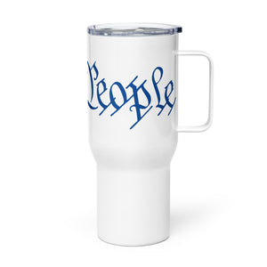 We The People Red, White, and Blue Tumbler with a handle