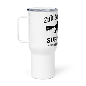 2nd Amendment Supporter Tumbler with a handle