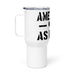 American as F*** Tumbler with a Handle