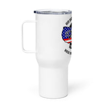 Load image into Gallery viewer, Red White and Blue Our Rights Don&#39;t End Tumbler with a handle