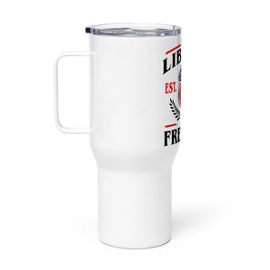 U.S.A. Liberty Freedom Tumbler with a handle