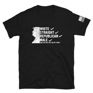 White, Straight, Republican, Male T-Shirt